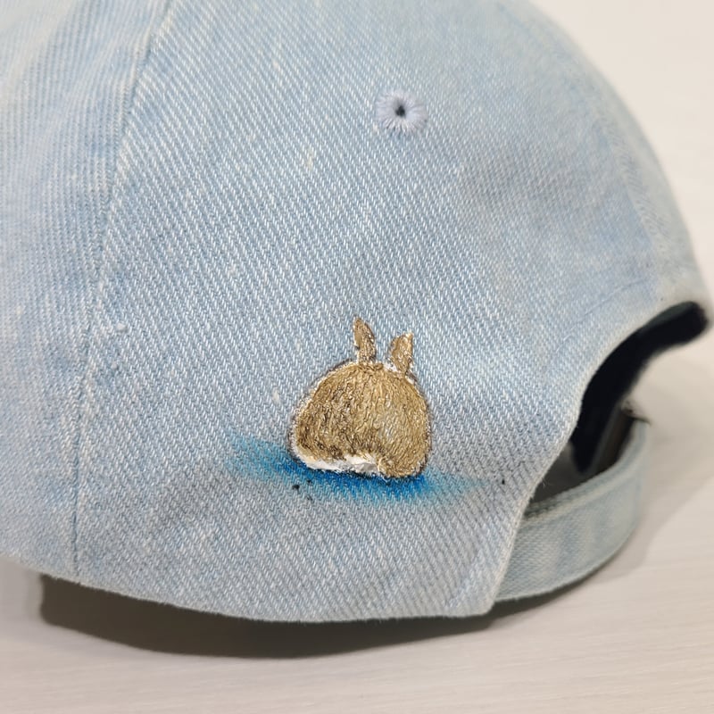 ♥️handmade♥️　バスケットBOX　つけま！帽子うさ gifthatオリジナルベア キャップ(バスケットボール