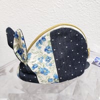 うさぎのポーチさん-Blue-