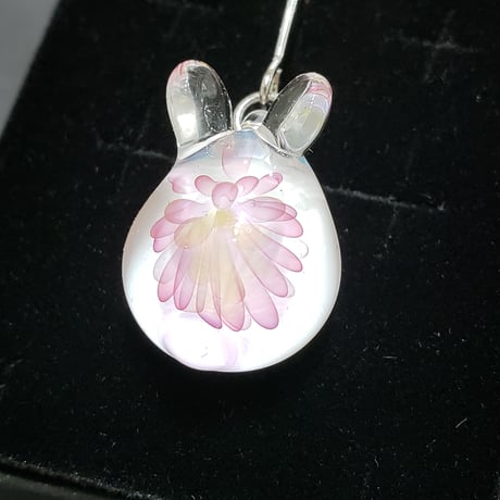 【春限定】桜うさぎのピアス(イヤリング、ペンダント変更可)-447
