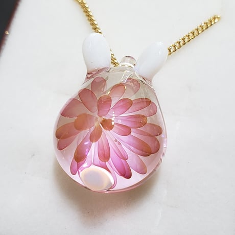 【春限定】桜うさぎのペンダント-449