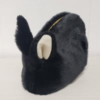ふわふわのポーチさん ブラックシルバーマーチン