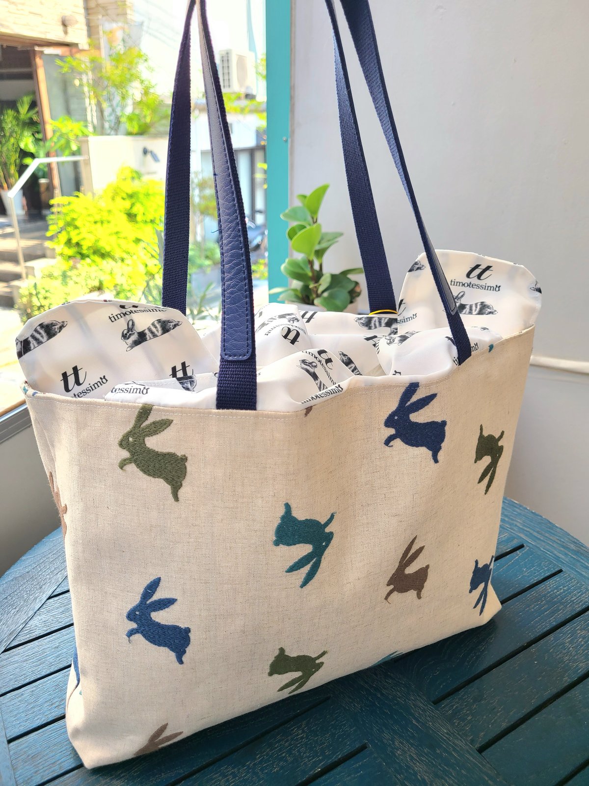 ウサギとクマの刺繍トートバッグ Amazon.co.jp: [MWNQL] ちいかわじいかわ 刺繍 トートバッグ