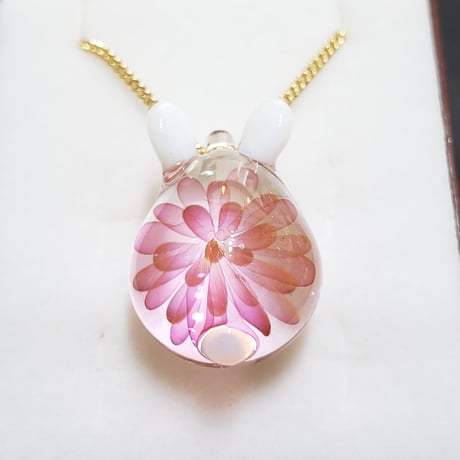 【春限定】桜うさぎのペンダント-449