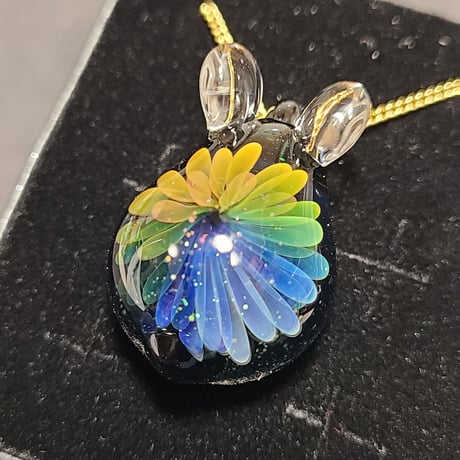 虹の花うさぎのペンダント-760