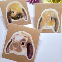 立ち耳うさぎさんのおしり透明ステッカー | rabbica ONLINE STORE