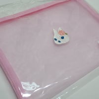 刺繍メッシュポーチ