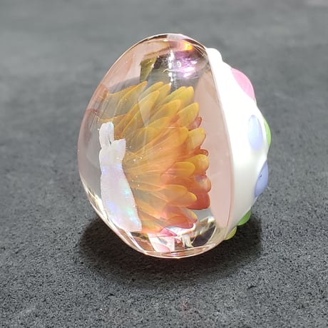 うさぎとお花のイースターエッグ