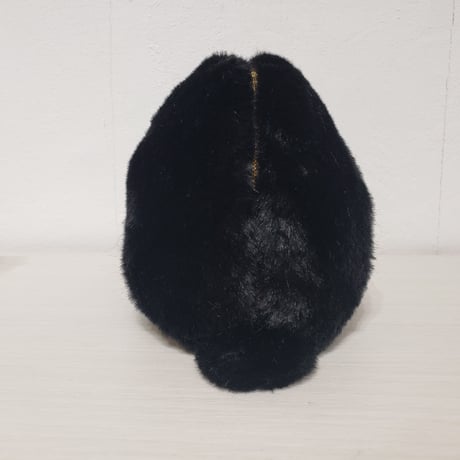 ふわふわのポーチさん 真っ黒ブラック