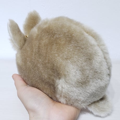 ふわふわのポーチさん クリーミーオレンジ