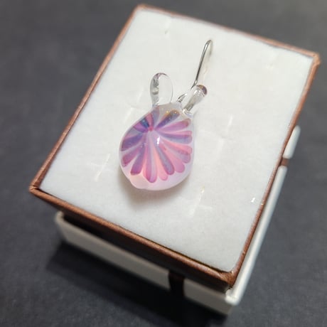 紫陽花うさぎのピアス(イヤリング変更可)-800