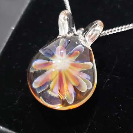 お花うさぎのペンダント-304