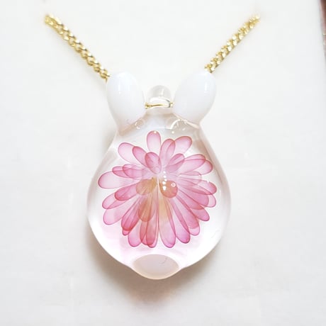 【春限定】桜うさぎのペンダント-454