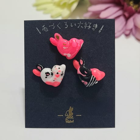 毛づくろい大好き♡(グレイジードリップ)（ピアス）
