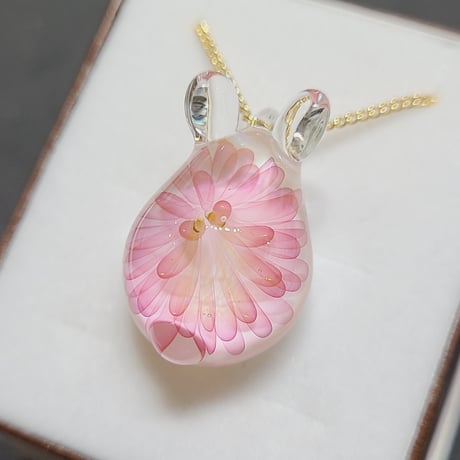 【春限定】桜うさぎのペンダント-729