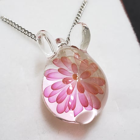 【春限定】桜うさぎのペンダント-444