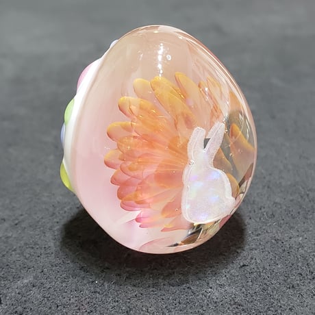 うさぎとお花のイースターエッグ