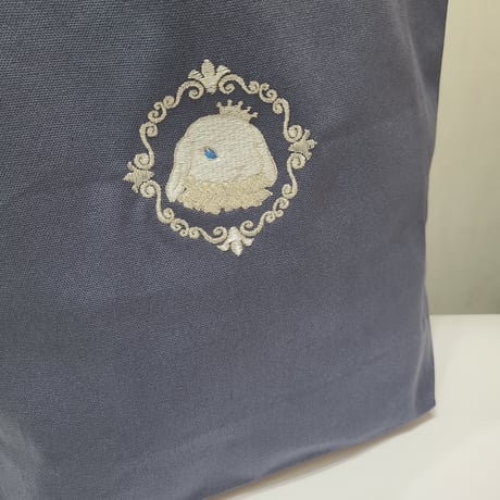 刺繍トートバッグ【白の女王】