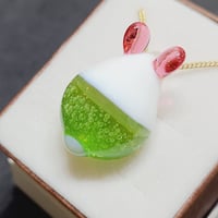 クリームソーダうさぎのペンダント-