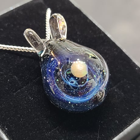 宇宙うさぎのペンダント-783
