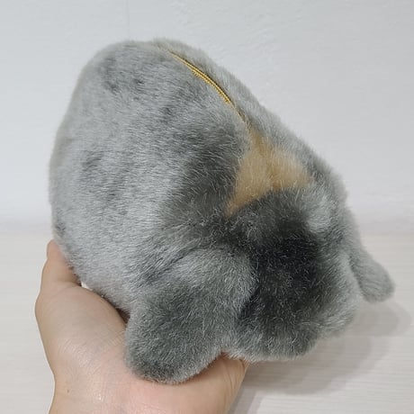ふわふわのポーチさん  ロップイヤー うすブルーオター