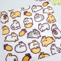 うさぎいっぱいハンカチタオル