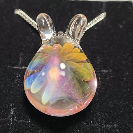 虹の花うさぎのペンダント-761