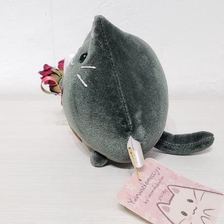 ねこもっちー（花束どうぞ 黒）