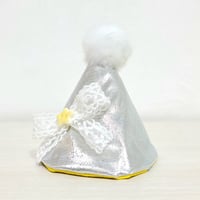 三角パーティハット （シルバー）