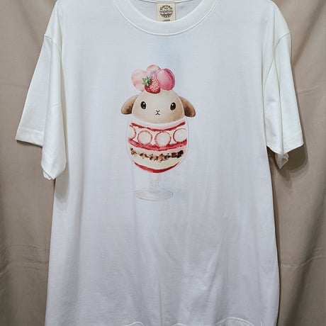 オーガニックコットンTシャツ（うさパルフェ）