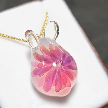 紫陽花うさぎのペンダント-640