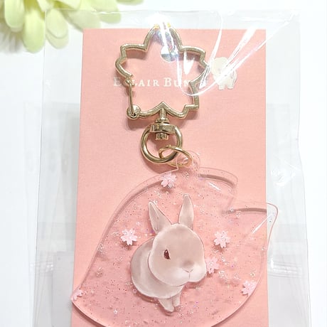 【桜ひとひら】アクリルキーホルダー