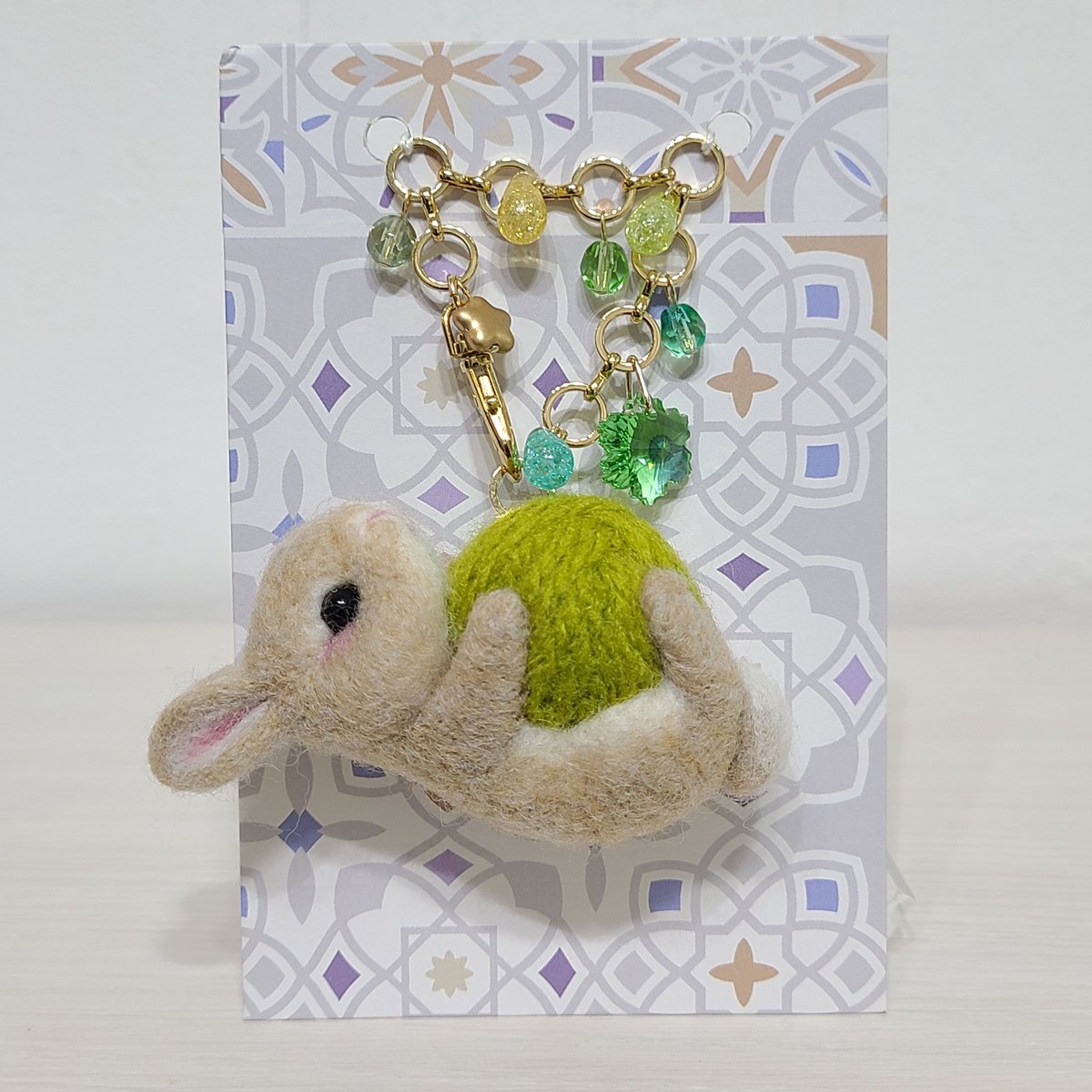 バッグチャーム] ウサギと毛糸玉(クリスマスツリー) | rabbica ONLINE