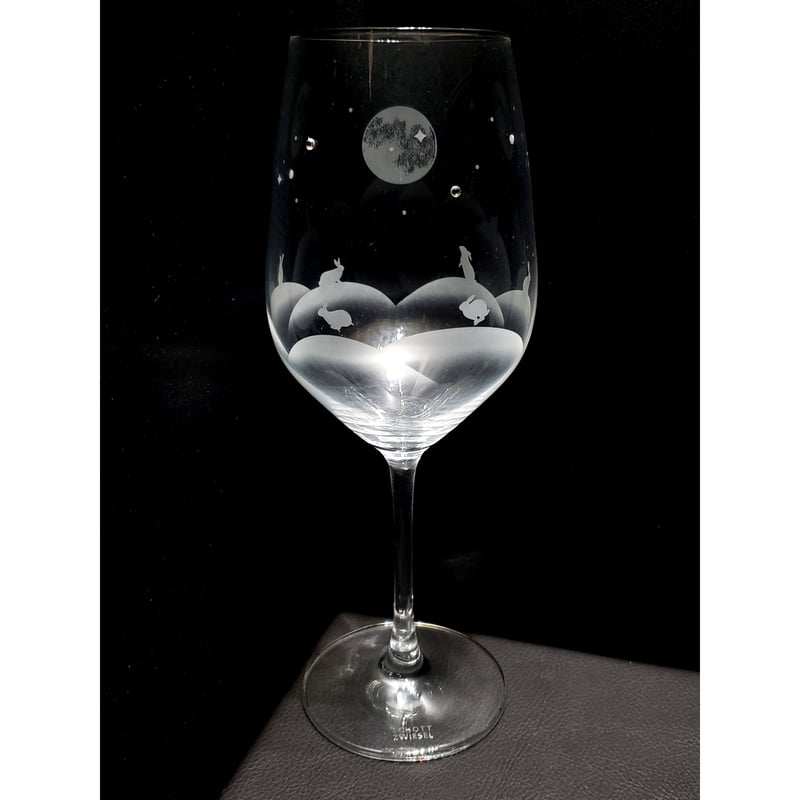 ワイングラス【月夜が楽しいうさぎたち】 | rabbica ONLINE STORE