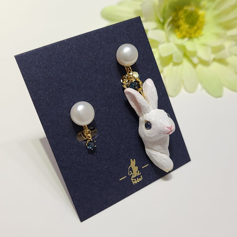 うさぎ　ネックレス2つ・イヤリング 楽天市場】【お買い物マラソンクーポン】 うさぎ イヤリング ピアス