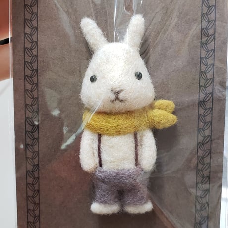 ✿羊毛フェルト✿ストロベリー✿うさぎさん✿tea✿ 羊毛ウサギ専門店