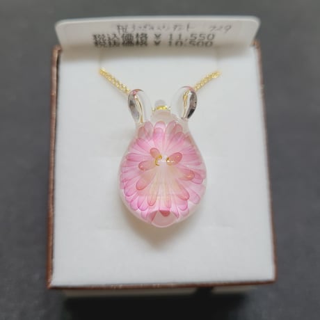 【春限定】桜うさぎのペンダント-729