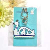 【スワンボート】アクリルキーホルダー