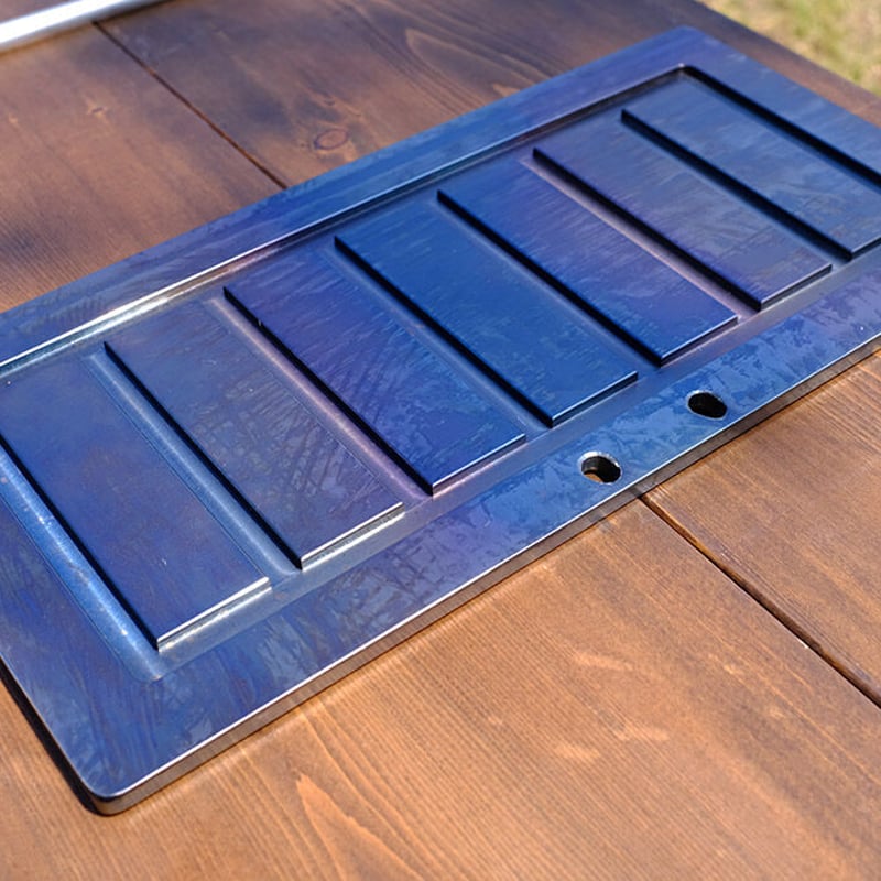 鉄板-長方形 厚さ:6mm 【バーベキューやキャンプ時に】【ステーキ