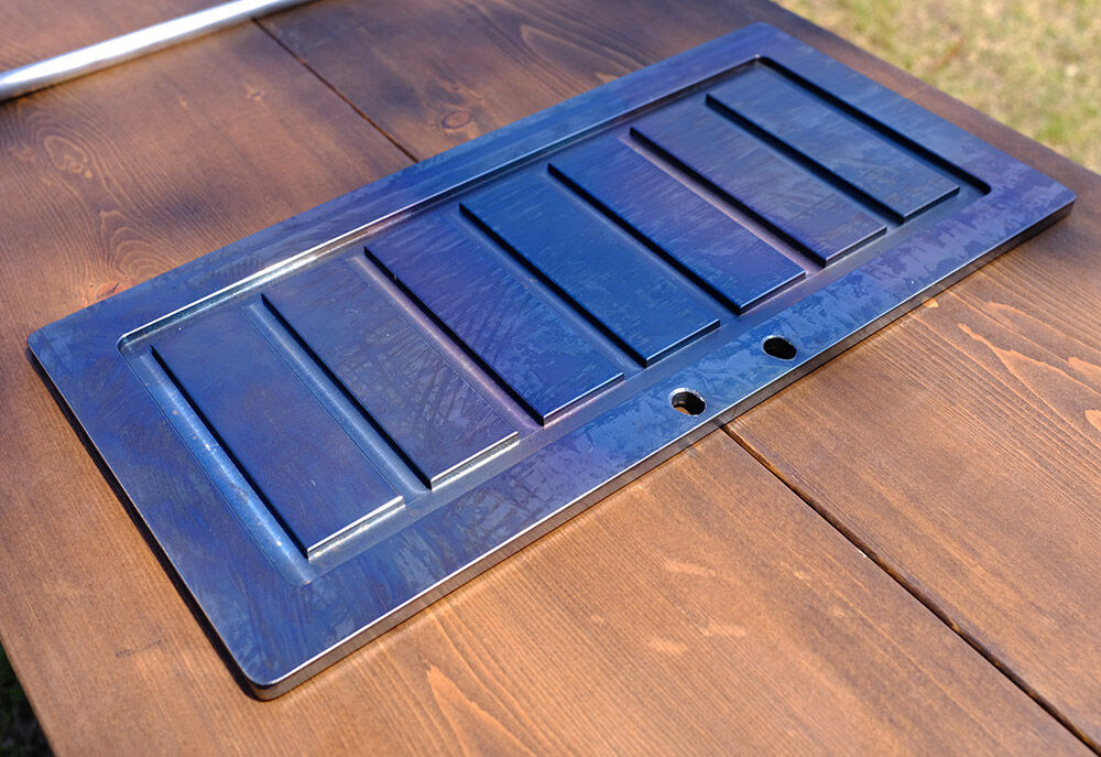 鉄板-長方形 厚さ:6mm 【バーベキューやキャンプ時に】【ステーキ