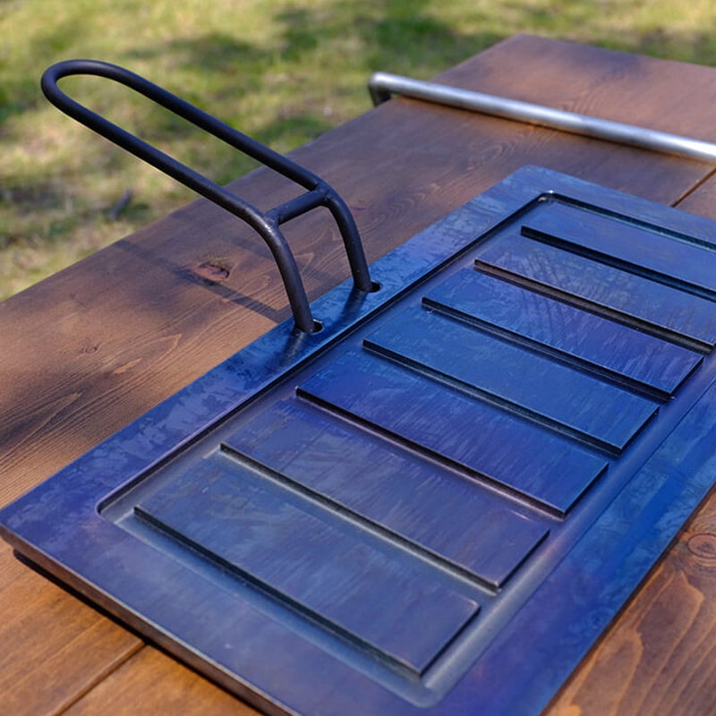 鉄板-長方形 厚さ:6mm 【バーベキューやキャンプ時に】【ステーキ