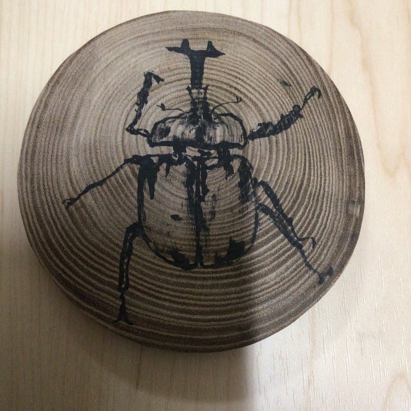 カブトムシコースター 昆虫円樹コースター（カブトムシ） | HappysumiartSTORE