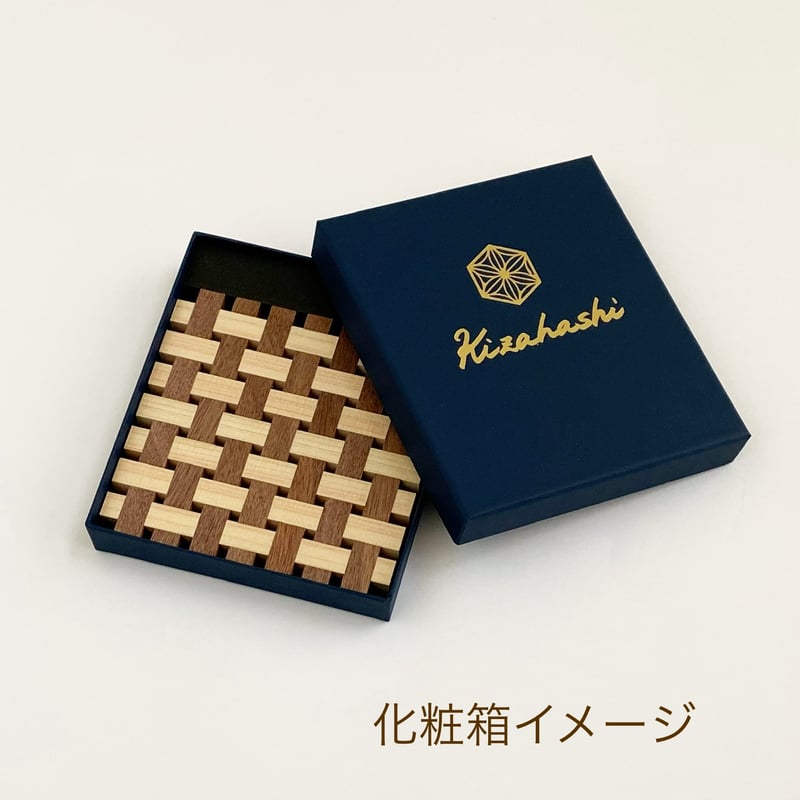 新品❣️ローズ柄が綺麗なコースター★木製ケース付4枚セット 組手コースター1枚用ギフトボックス | 組手幸房 階 〜KUDE Happy