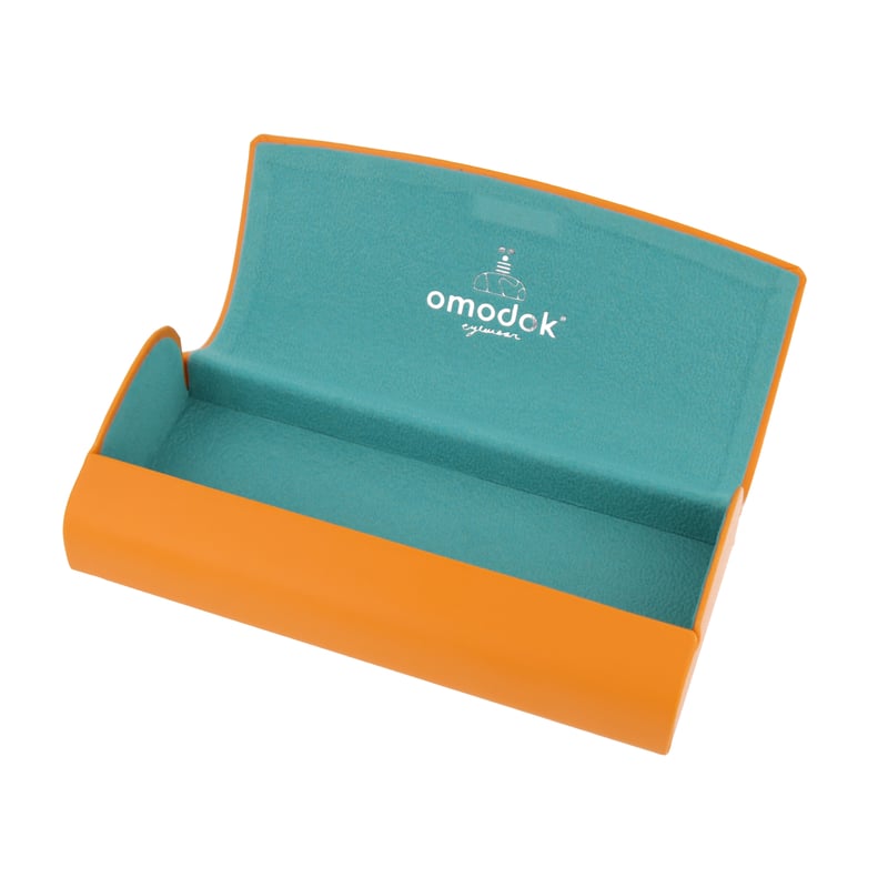 omodok オリジナル メガネケース（マグネットタイプ）オレンジ
