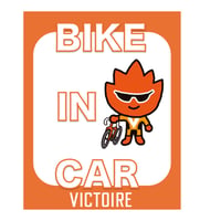 BIKE IN CAR/CYCLIST IN CARステッカー　（車用）