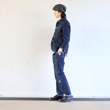 (Order)Classic workers 4-button JKT　13oz selvedge denim