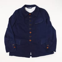 (Order)French Coverall JKT Indigo herringbone twill