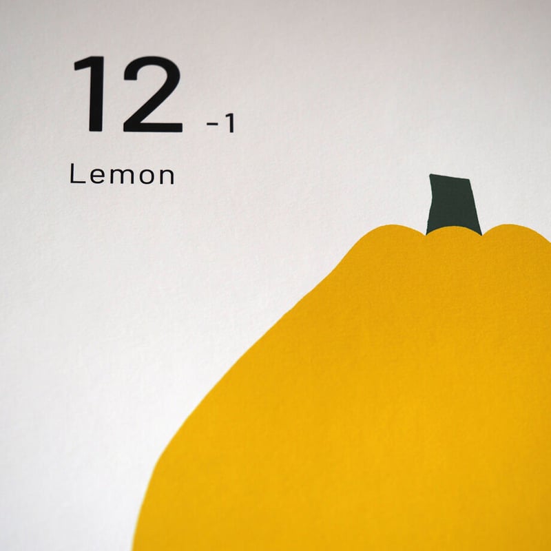 アートポスター『不朽の果物 12-01 レモン（Lemon）』A3サイズ カラー