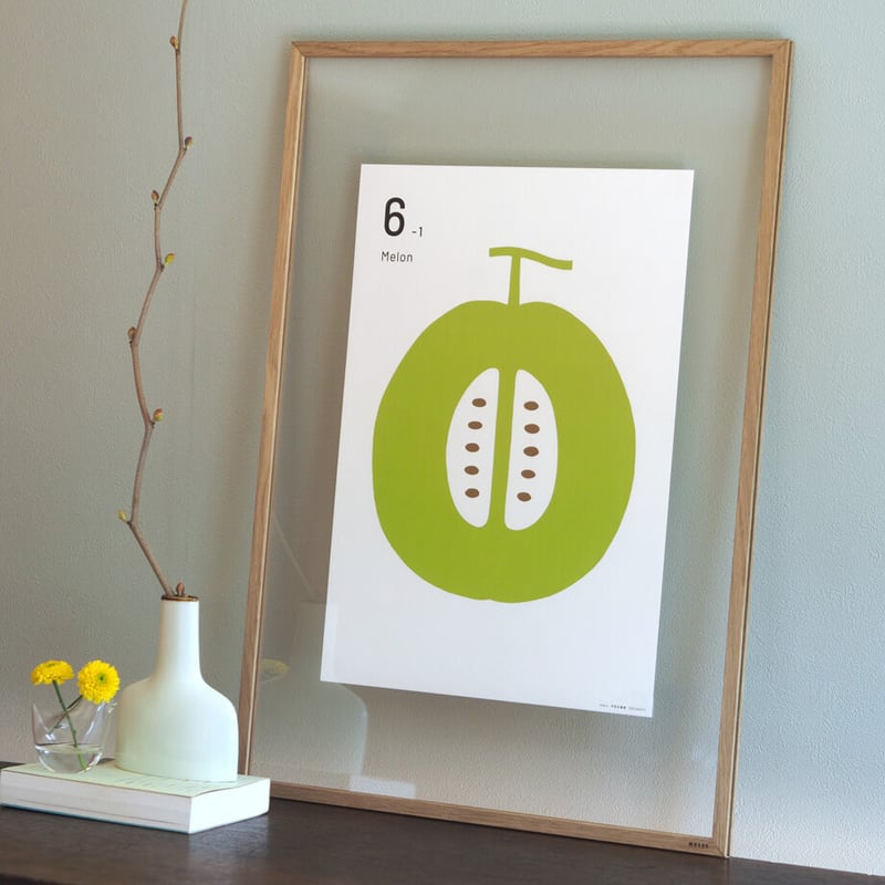 アートポスター『不朽の果物 06-01 メロン（Melon）』A3サイズ カラー