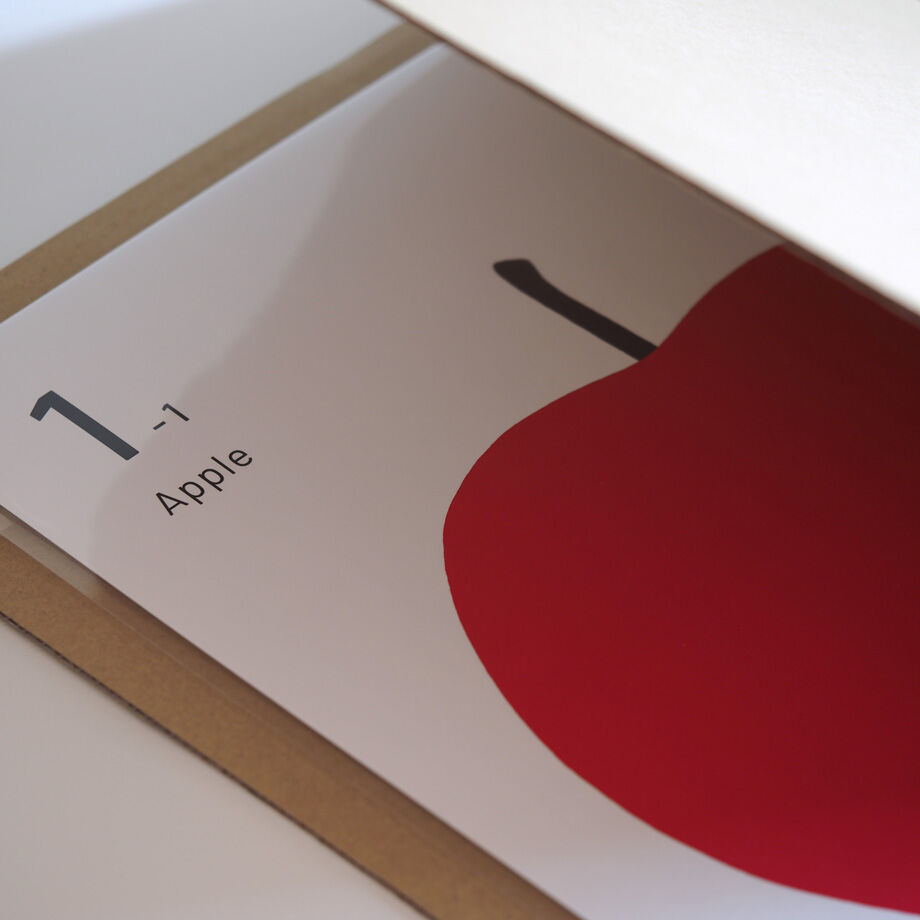 アートポスター『不朽の果物 01-01 林檎（Apple／りんご）』A3サイズ