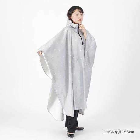 シマエナガレインポンチョ